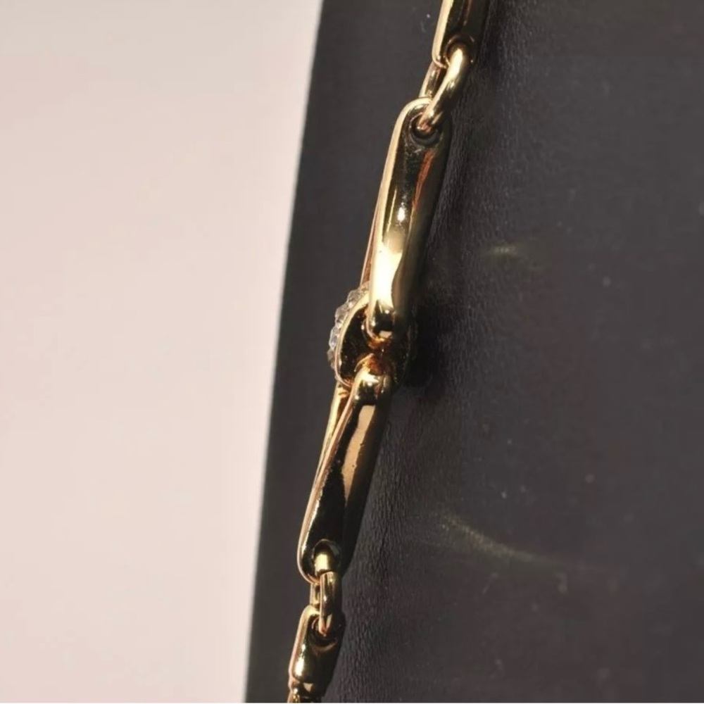 Christian Dior Gold Tone Chain‎ Rhinestone Pendant Necklace CD | PRELOVED!!💎 - Picture 10 of 12
